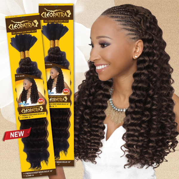 EVE CLEOPATRA FRENCH DEEP WAVE BULK HUMAN HAIR 22