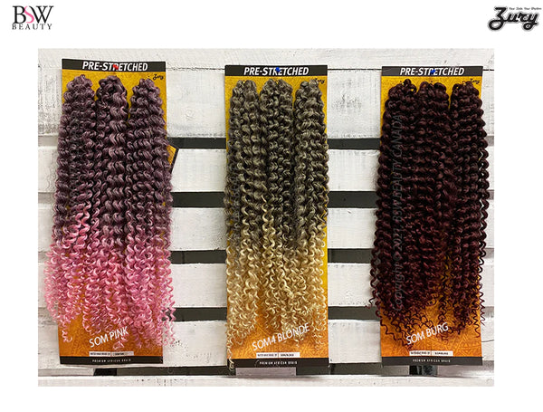 ZURY Synthetic 3X PRE Stretched Crochet Braid - Water Wave 20