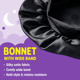 RED By Kiss Kids Satin Bonnet with Wide Band