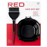 Red By Kiss Hair Dye Set Dye Bowl & Large Dye Brush Clear CK09