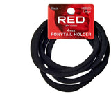 Red Ponytail Holder L 4 Pcs #HEB25