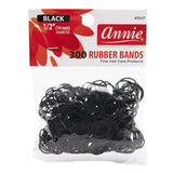 ANNIE RUBBER BANDS 300Ct Black 03147