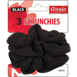 Annie 3 Elastic Fabric Scrunchies (#3373)