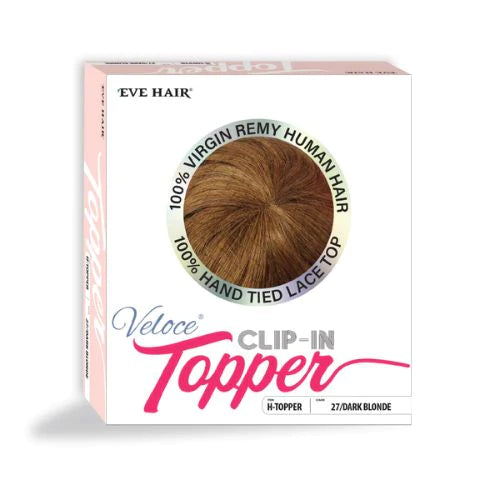 H-Topper Veloce Clip-In Human Hair Topper  16" - By Eve Hair