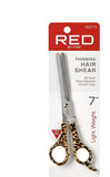 Tijeras de entresacar para cabello lacio RED Kiss de 7" y 30 dientes HSCT70