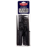 Red by Kiss Professional 10pc Comb Set - Black #HM60