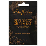 SheaMoisture .5 oz. African Black Soap Clarifying Mud Mask Packet