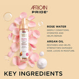 AFRICAN PRIDE MOISTURE MIRACLE ROSE WATER & ARGAN OIL CURL MOUSSE- 8.5OZ