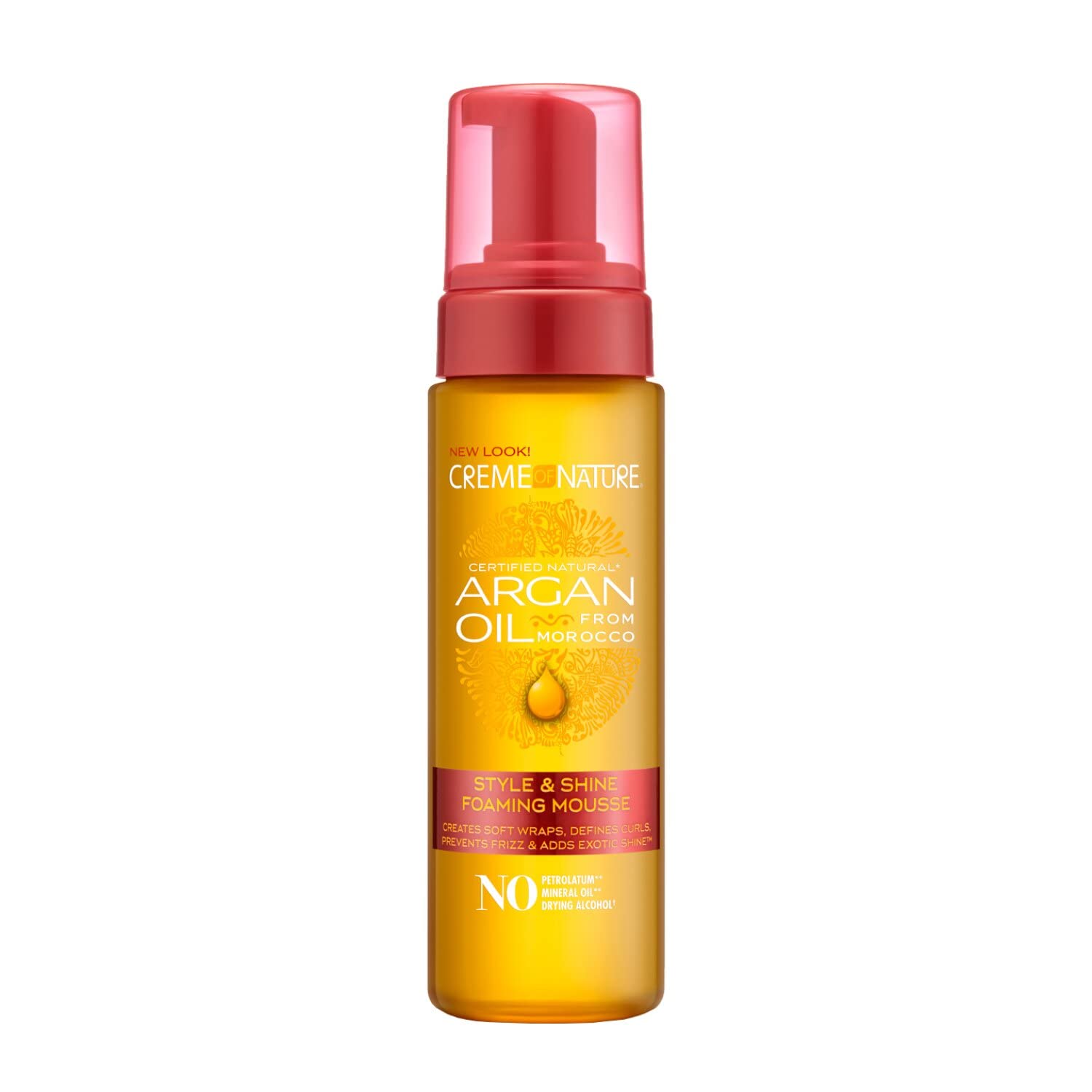 CREME OF NATURE WITH ARGAN OIL STYLE SHINE FOAMING MOUSSE 7 OZ