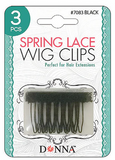Donna Spring Lace Wig Clips- 3pcs