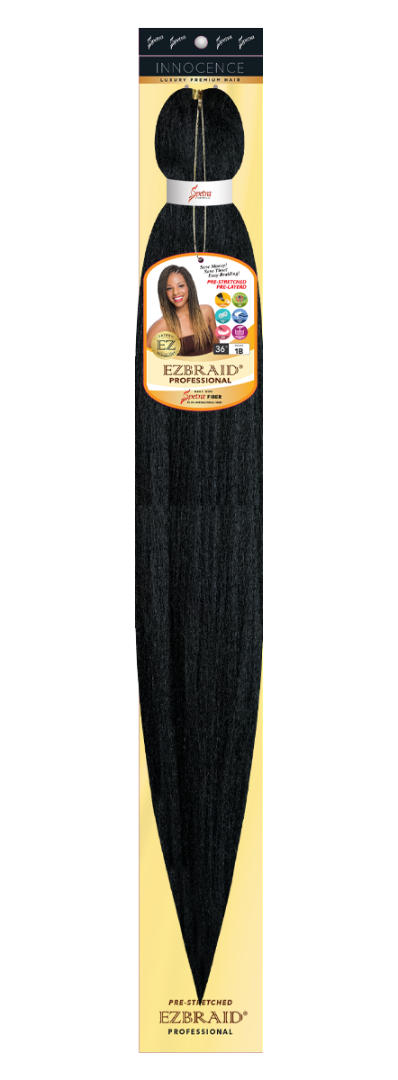 EZBRAID ANTI-BACTERIAL PRE-STRETCHED HAIR 36"- SINGLE PACK