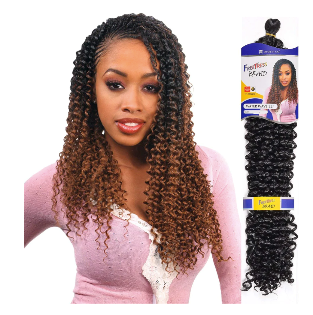 Freetress Braid Crochet Hair - Water Wave 22 – Curly Gurl Luv Beauty Supply