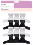 Diane Large Butterfly Clamps Assorted (D13)-12PK