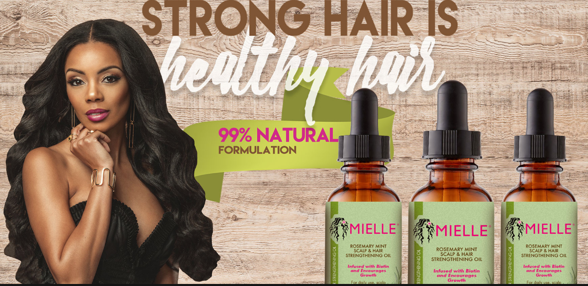 Mielle Organics Hair & Scalp Strengthening Oil Made in USA with