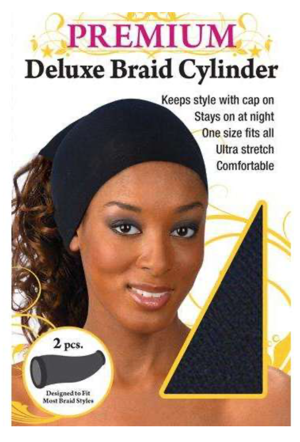 Ms. Remi Deluxe Braid Cylinder 2Pc Asst Color 04569
