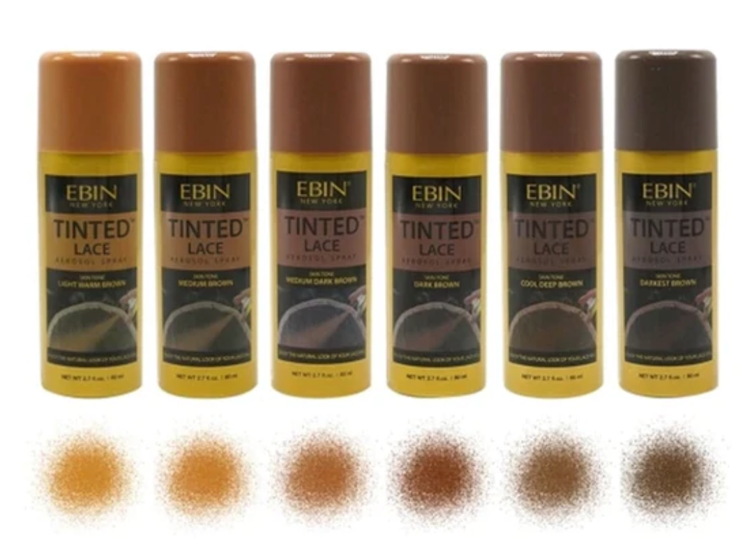 Ebin New York Aerosol Tinted Lace Spray 5.07oz (Medium Dark Brown)