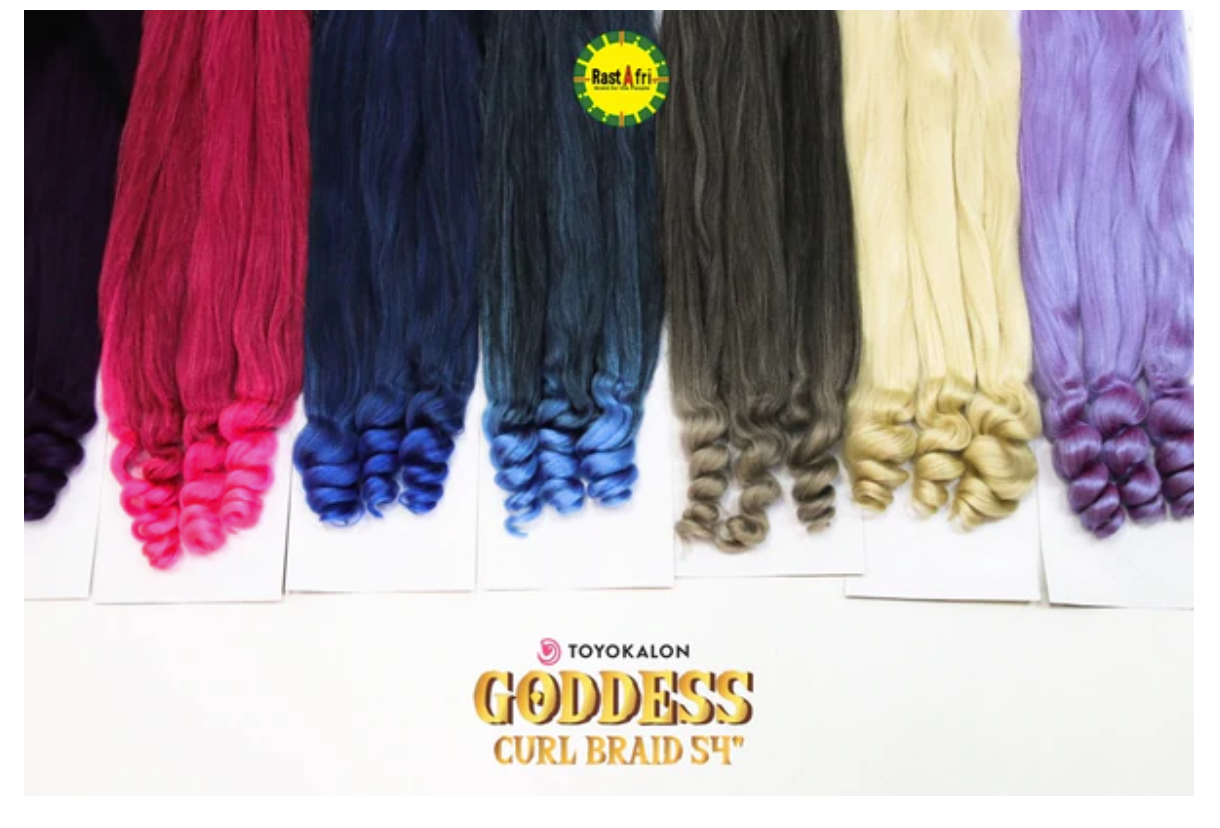 RastaFri Goddess Curl Braid 54” Pre-Stretched