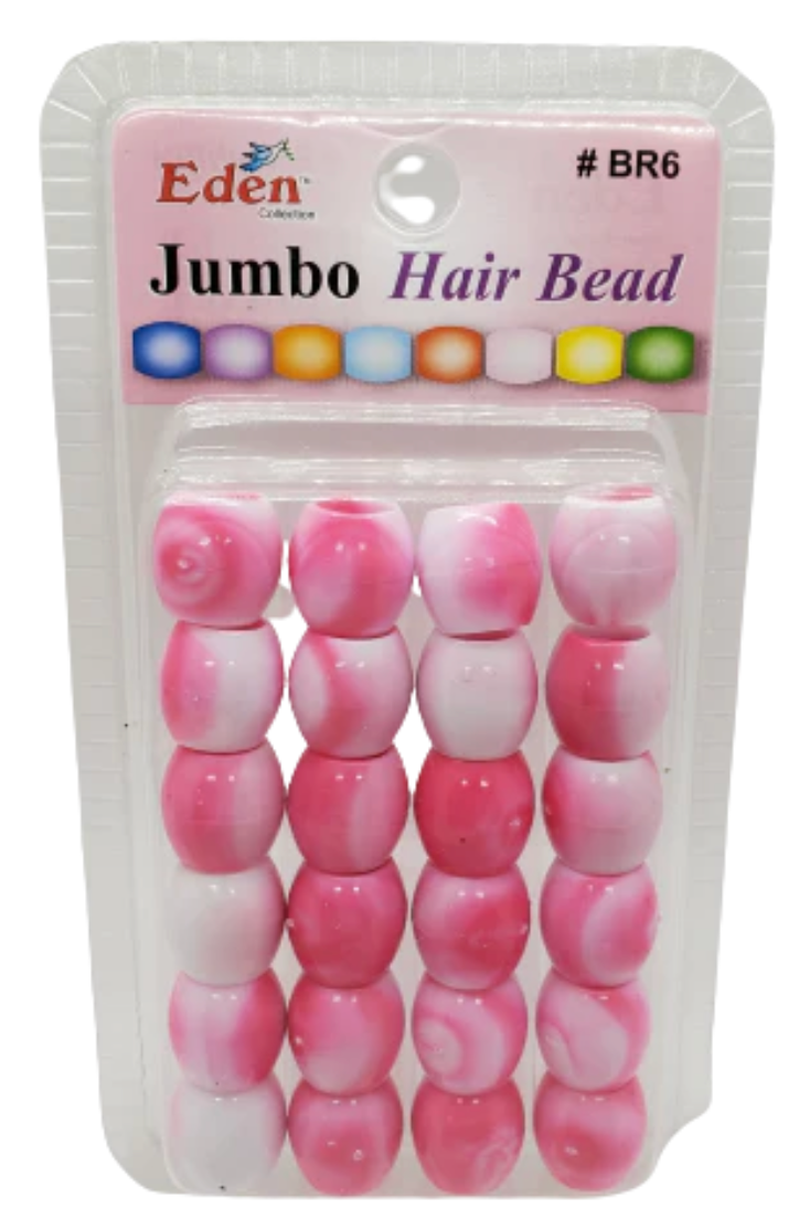 Eden Large Hair Beads - Round Clear Jumbo Pack #BR89 – Taylor Made Beauty  Supply