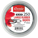 Annie Rubber Bands Large 250ct (Black)