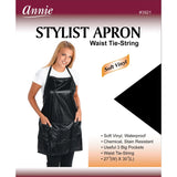 Delantal reversible Sylist de Annie (negro y plateado)