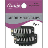 Annie Wig Clips 2ct Black