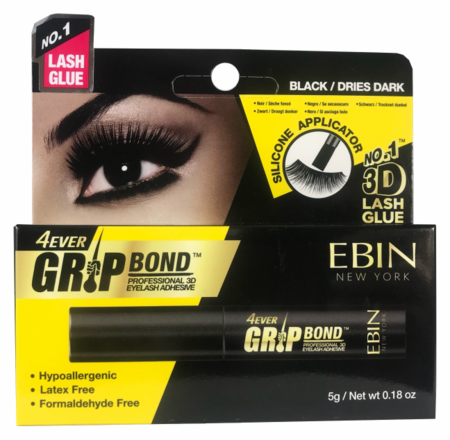 Ebin New York 4ever Grip Bond 3D Eyelash Adhesive Black 0.18 oz