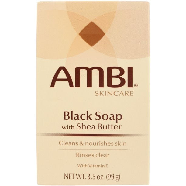 AMBI BLACK SOAP WITH SHEA BUTTER- 3.5 OZ