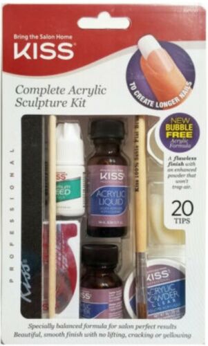 KISS COMPLETE ACRYLIC SCULPTURE KIT (20 TIPS)